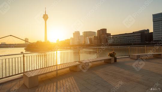 colorful sunrise in Dusseldorf at the media harbor  : Stock Photo or Stock Video Download rcfotostock photos, images and assets rcfotostock | RC Photo Stock.: