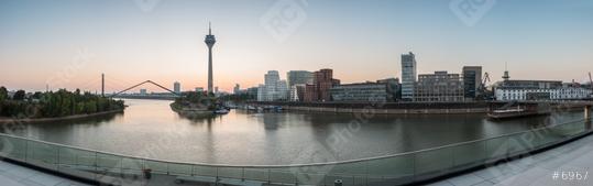 Colorful sunrise panorama of Dusseldorf in germany  : Stock Photo or Stock Video Download rcfotostock photos, images and assets rcfotostock | RC Photo Stock.: