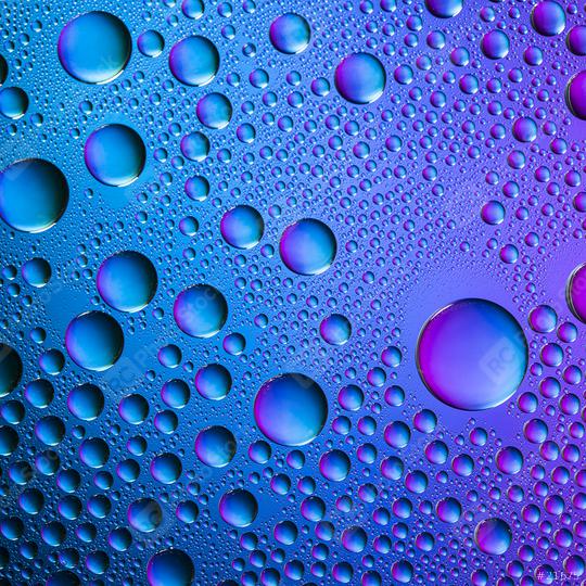 colorful Waterdrops nano effect on blue background  : Stock Photo or Stock Video Download rcfotostock photos, images and assets rcfotostock | RC Photo Stock.: