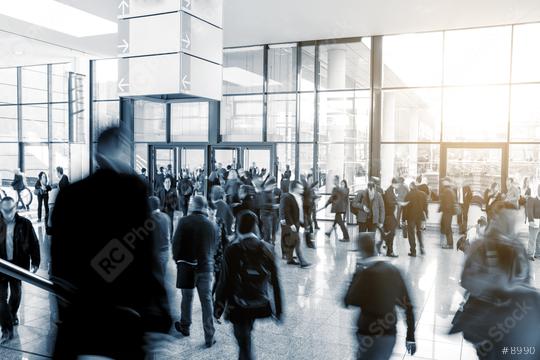 Conference Visitors rushing in a modern hall  : Stock Photo or Stock Video Download rcfotostock photos, images and assets rcfotostock | RC Photo Stock.: