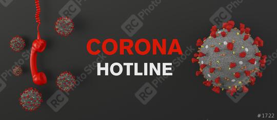 Corona Hotline, red phone hotline - calling for information about Coronavirus disease COVID-19  : Stock Photo or Stock Video Download rcfotostock photos, images and assets rcfotostock | RC Photo Stock.: