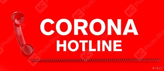 Corona Hotline with landline telephone receiver  : Stock Photo or Stock Video Download rcfotostock photos, images and assets rcfotostock | RC Photo Stock.: