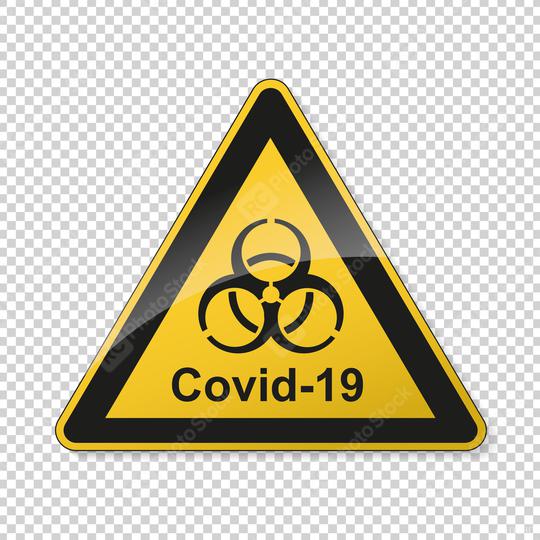 Coronavirus 2019-nCoV. Corona virus Pathogen respiratory infection attention sign. Safety signs, warning Sign, Danger BGV Pandemic medical concept for covid-19 on transparent background. Vector Eps10  : Stock Photo or Stock Video Download rcfotostock photos, images and assets rcfotostock | RC-Photo-Stock.: