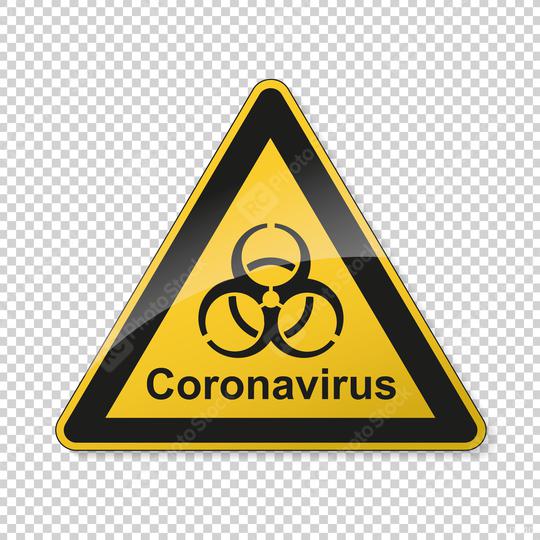Coronavirus 2019-nCoV. Corona virus Pathogen respiratory infection attention sign. Safety signs, warning Sign, Danger BGV Pandemic medical concept for covid-19 on transparent background. Vector Eps10  : Stock Photo or Stock Video Download rcfotostock photos, images and assets rcfotostock | RC Photo Stock.: