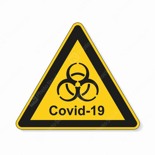 Coronavirus 2019-nCoV. Corona virus Pathogen respiratory infection attention sign. Safety signs, warning Sign, Danger symbol BGV Pandemic medical concept for covid-19 on white background. Vector Eps10  : Stock Photo or Stock Video Download rcfotostock photos, images and assets rcfotostock | RC-Photo-Stock.: