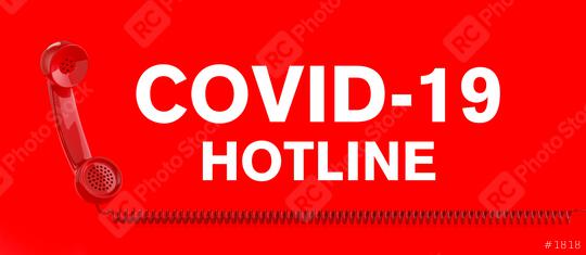 Coronavirus hotline with Covid-19 virus and a red telephone  : Stock Photo or Stock Video Download rcfotostock photos, images and assets rcfotostock | RC Photo Stock.: