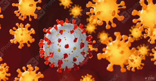 Coronavirus inside human body - flu outbreak or coronaviruses influenza  : Stock Photo or Stock Video Download rcfotostock photos, images and assets rcfotostock | RC-Photo-Stock.: