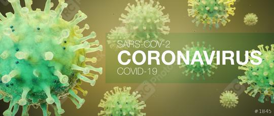 Coronavirus Sars-CoV-2 Covid-19 concept as panorama header (3D Rendering)  : Stock Photo or Stock Video Download rcfotostock photos, images and assets rcfotostock | RC Photo Stock.: