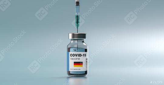 COVID-19 Coronavirus mRNA Vaccine and Syringe with flag of Germany on the label. Concept Image for SARS cov 2 infection pandemic  : Stock Photo or Stock Video Download rcfotostock photos, images and assets rcfotostock | RC Photo Stock.: