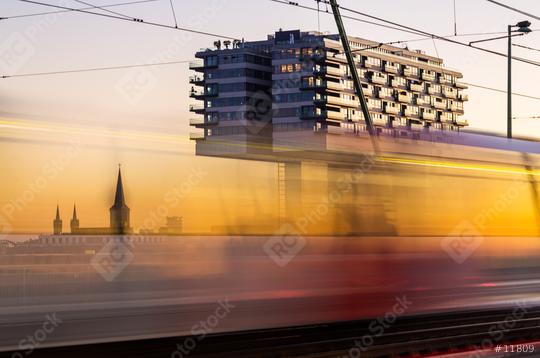 crane houses in cologne at sunset  : Stock Photo or Stock Video Download rcfotostock photos, images and assets rcfotostock | RC Photo Stock.: