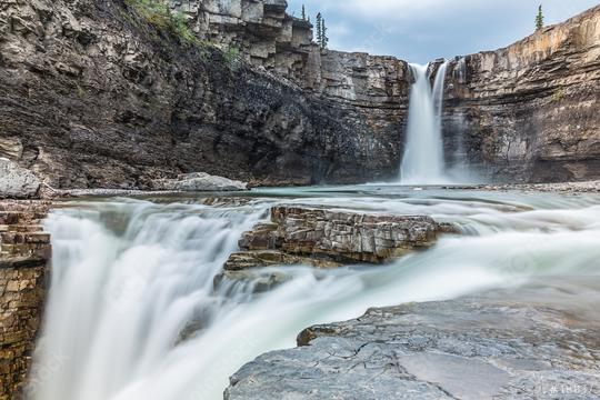 Crescent Falls at the Hiking Trail alberta canada   : Stock Photo or Stock Video Download rcfotostock photos, images and assets rcfotostock | RC Photo Stock.:
