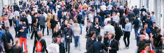Crowd of anonymous blurred people at a trade show  : Stock Photo or Stock Video Download rcfotostock photos, images and assets rcfotostock | RC Photo Stock.: