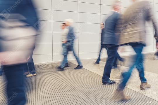 crowd of anonymous business people walking in a corridor  : Stock Photo or Stock Video Download rcfotostock photos, images and assets rcfotostock | RC Photo Stock.: