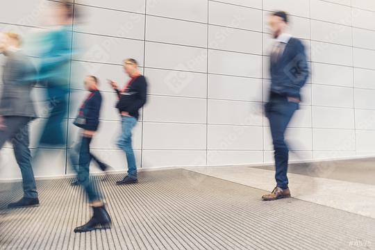crowd of anonymous people walking in a corridor  : Stock Photo or Stock Video Download rcfotostock photos, images and assets rcfotostock | RC Photo Stock.: