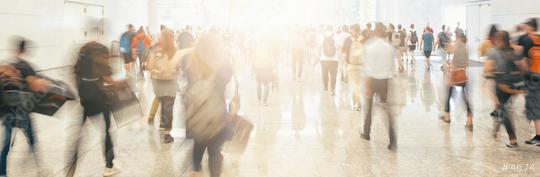 Crowd of anonymous people walking on trade fair  : Stock Photo or Stock Video Download rcfotostock photos, images and assets rcfotostock | RC Photo Stock.: