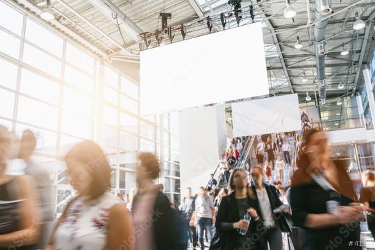 crowd of blurred business people at a trade show, with copy space banner  : Stock Photo or Stock Video Download rcfotostock photos, images and assets rcfotostock | RC Photo Stock.: