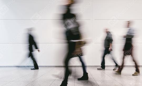 crowd of blurred people walking in a corridor  : Stock Photo or Stock Video Download rcfotostock photos, images and assets rcfotostock | RC Photo Stock.: