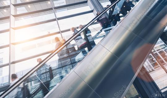 crowd of business people at a escalator  : Stock Photo or Stock Video Download rcfotostock photos, images and assets rcfotostock | RC Photo Stock.: