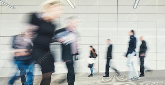 crowd of business people rushing at a entrance  : Stock Photo or Stock Video Download rcfotostock photos, images and assets rcfotostock | RC Photo Stock.: