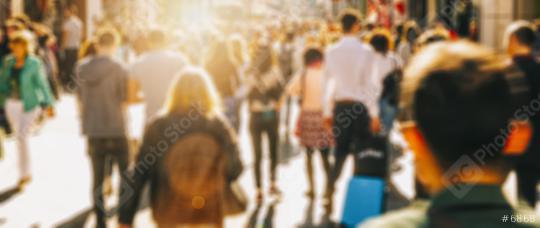 crowds of people defocused crossing a city street at sunset  : Stock Photo or Stock Video Download rcfotostock photos, images and assets rcfotostock | RC Photo Stock.: