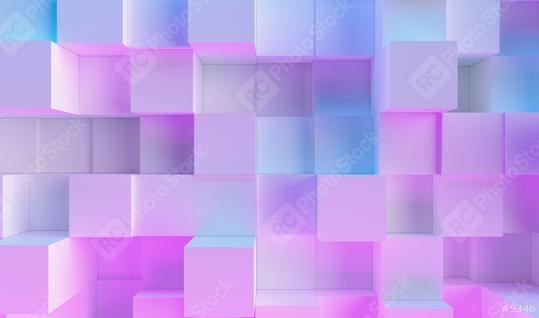 cube background in colorful bright neon uv blue and purple lights  : Stock Photo or Stock Video Download rcfotostock photos, images and assets rcfotostock | RC Photo Stock.: