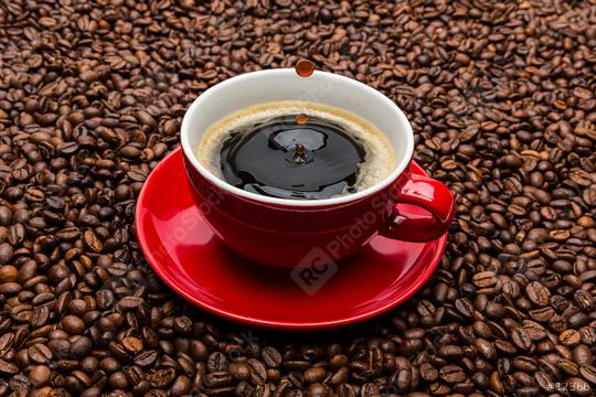 cup of coffee with a row of drops  : Stock Photo or Stock Video Download rcfotostock photos, images and assets rcfotostock | RC Photo Stock.: