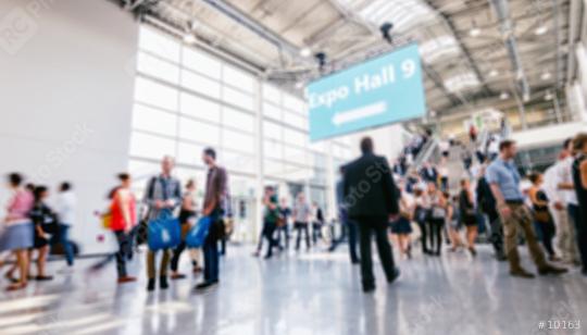 defocused people rushing at a trade show hall  : Stock Photo or Stock Video Download rcfotostock photos, images and assets rcfotostock | RC Photo Stock.: