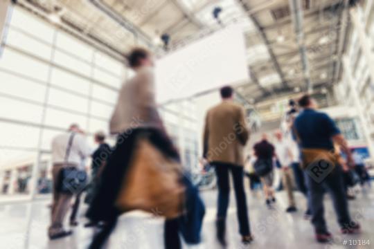 defocused people walking at a trade show  : Stock Photo or Stock Video Download rcfotostock photos, images and assets rcfotostock | RC Photo Stock.:
