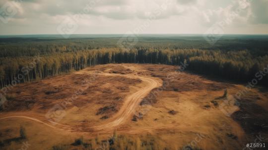 Deforested area with winding dirt road
  : Stock Photo or Stock Video Download rcfotostock photos, images and assets rcfotostock | RC Photo Stock.: