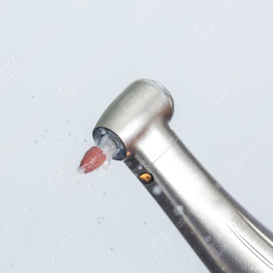 dental diamond cylinder bur with hand-piece and water spray  : Stock Photo or Stock Video Download rcfotostock photos, images and assets rcfotostock | RC Photo Stock.: