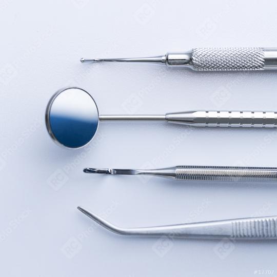 Dental equipment tools, mirror, tweezers, tamper caries  : Stock Photo or Stock Video Download rcfotostock photos, images and assets rcfotostock | RC Photo Stock.:
