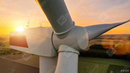 Detail of wind turbine, at sunset, copyspace for your individual text.  : Stock Photo or Stock Video Download rcfotostock photos, images and assets rcfotostock | RC Photo Stock.: