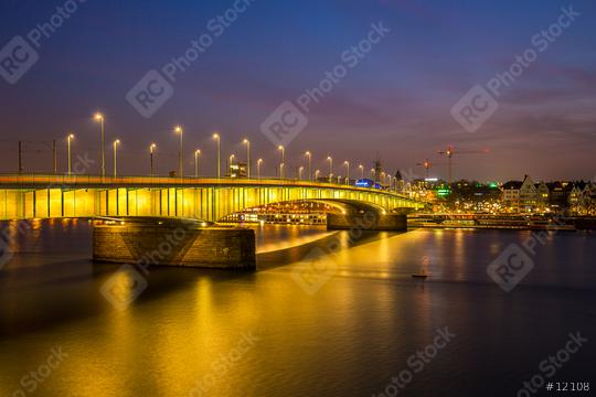 Deutzer bridge at cologne city at sunset  : Stock Photo or Stock Video Download rcfotostock photos, images and assets rcfotostock | RC Photo Stock.: