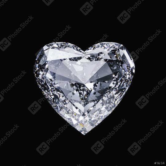 Diamond heart isolated on black  : Stock Photo or Stock Video Download rcfotostock photos, images and assets rcfotostock | RC Photo Stock.: