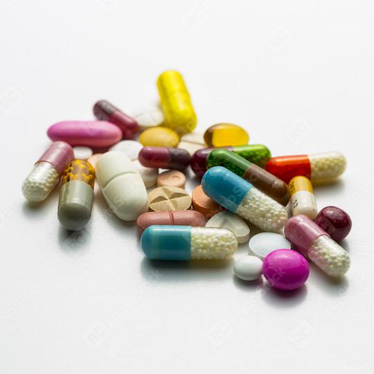 diferent mix of Tablets heap drugs pills capsules therapy doctor flu antibiotic pharmacy medicine medical  : Stock Photo or Stock Video Download rcfotostock photos, images and assets rcfotostock | RC Photo Stock.: