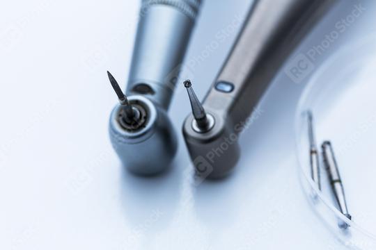 different dentist drills with spare drills  : Stock Photo or Stock Video Download rcfotostock photos, images and assets rcfotostock | RC Photo Stock.: