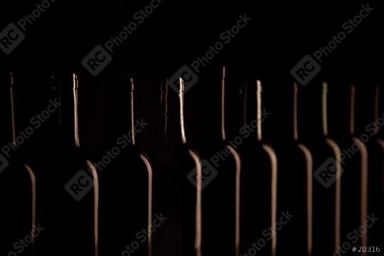 Different wine bottlenecks on dark background  : Stock Photo or Stock Video Download rcfotostock photos, images and assets rcfotostock | RC Photo Stock.:
