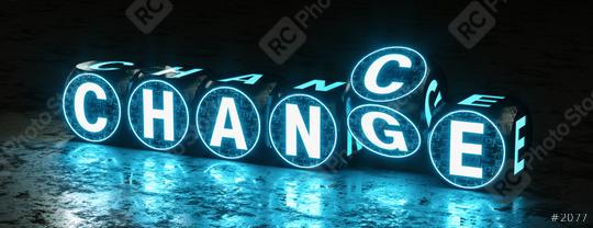 digital text dice on ground form the words chance and change  : Stock Photo or Stock Video Download rcfotostock photos, images and assets rcfotostock | RC Photo Stock.: