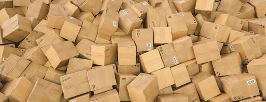 Distribution warehouse, package shipping, freight transportation, logistics and delivery concept, background with heap of cardboard boxes and parcels  : Stock Photo or Stock Video Download rcfotostock photos, images and assets rcfotostock | RC Photo Stock.:
