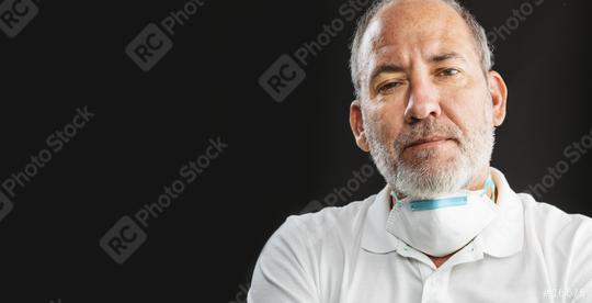 Doctor wearing an anti virus protection mask to prevent others from corona COVID-19 and SARS cov 2 infection  : Stock Photo or Stock Video Download rcfotostock photos, images and assets rcfotostock | RC Photo Stock.: