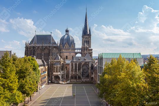 Dom zu Aachen im Sommer  : Stock Photo or Stock Video Download rcfotostock photos, images and assets rcfotostock | RC Photo Stock.: