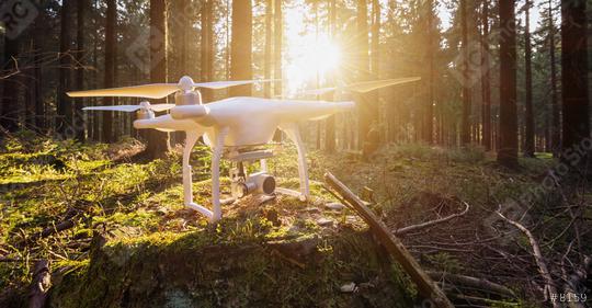 drone quad copter in the forest  : Stock Photo or Stock Video Download rcfotostock photos, images and assets rcfotostock | RC Photo Stock.: