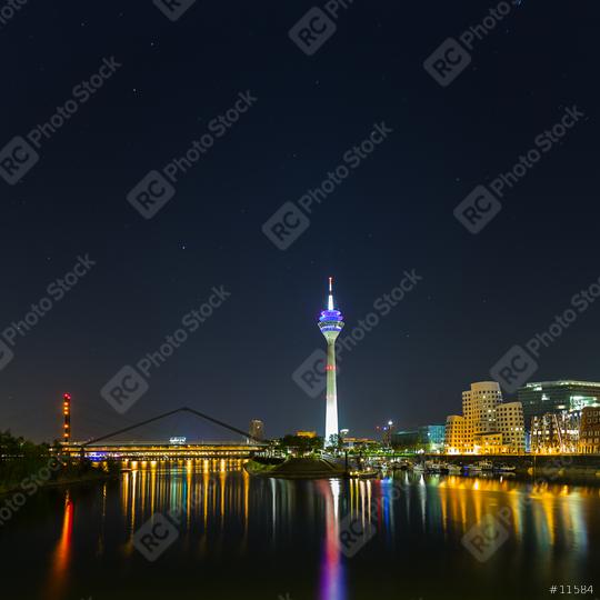 Dusseldorf at night  : Stock Photo or Stock Video Download rcfotostock photos, images and assets rcfotostock | RC Photo Stock.: