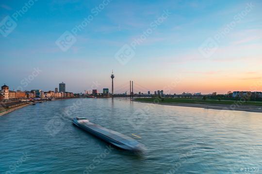 Dusseldorf at sunset at the rhine river  : Stock Photo or Stock Video Download rcfotostock photos, images and assets rcfotostock | RC Photo Stock.: