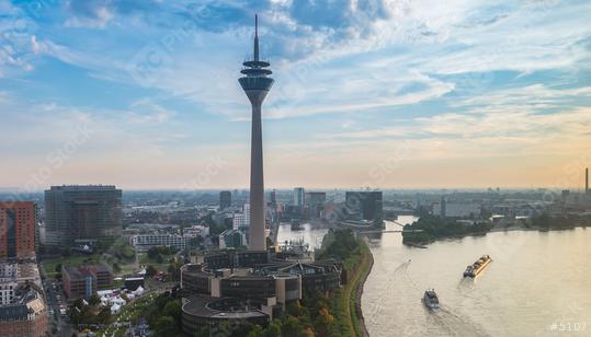 Dusseldorf city skyline at sunrise  : Stock Photo or Stock Video Download rcfotostock photos, images and assets rcfotostock | RC Photo Stock.: