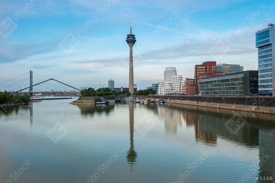 Dusseldorf city skyline at sunset, germany  : Stock Photo or Stock Video Download rcfotostock photos, images and assets rcfotostock | RC Photo Stock.: