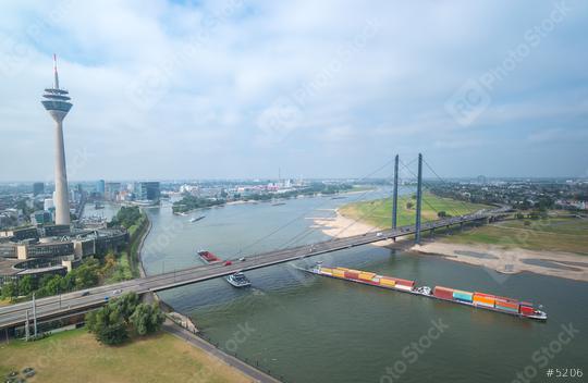 Dusseldorf cityscape at a cloudy day, germany  : Stock Photo or Stock Video Download rcfotostock photos, images and assets rcfotostock | RC Photo Stock.: