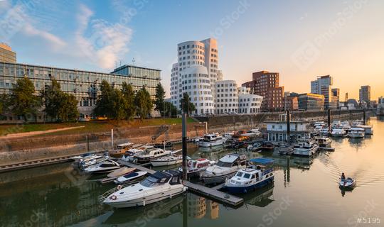 dusseldorf media harbor at summer sunset  : Stock Photo or Stock Video Download rcfotostock photos, images and assets rcfotostock | RC Photo Stock.: