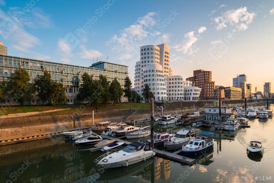 dusseldorf medienhafen at summer sunset  : Stock Photo or Stock Video Download rcfotostock photos, images and assets rcfotostock | RC Photo Stock.: