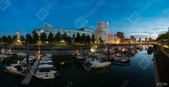 dusseldorf medienhafen panorama at night  : Stock Photo or Stock Video Download rcfotostock photos, images and assets rcfotostock | RC Photo Stock.: